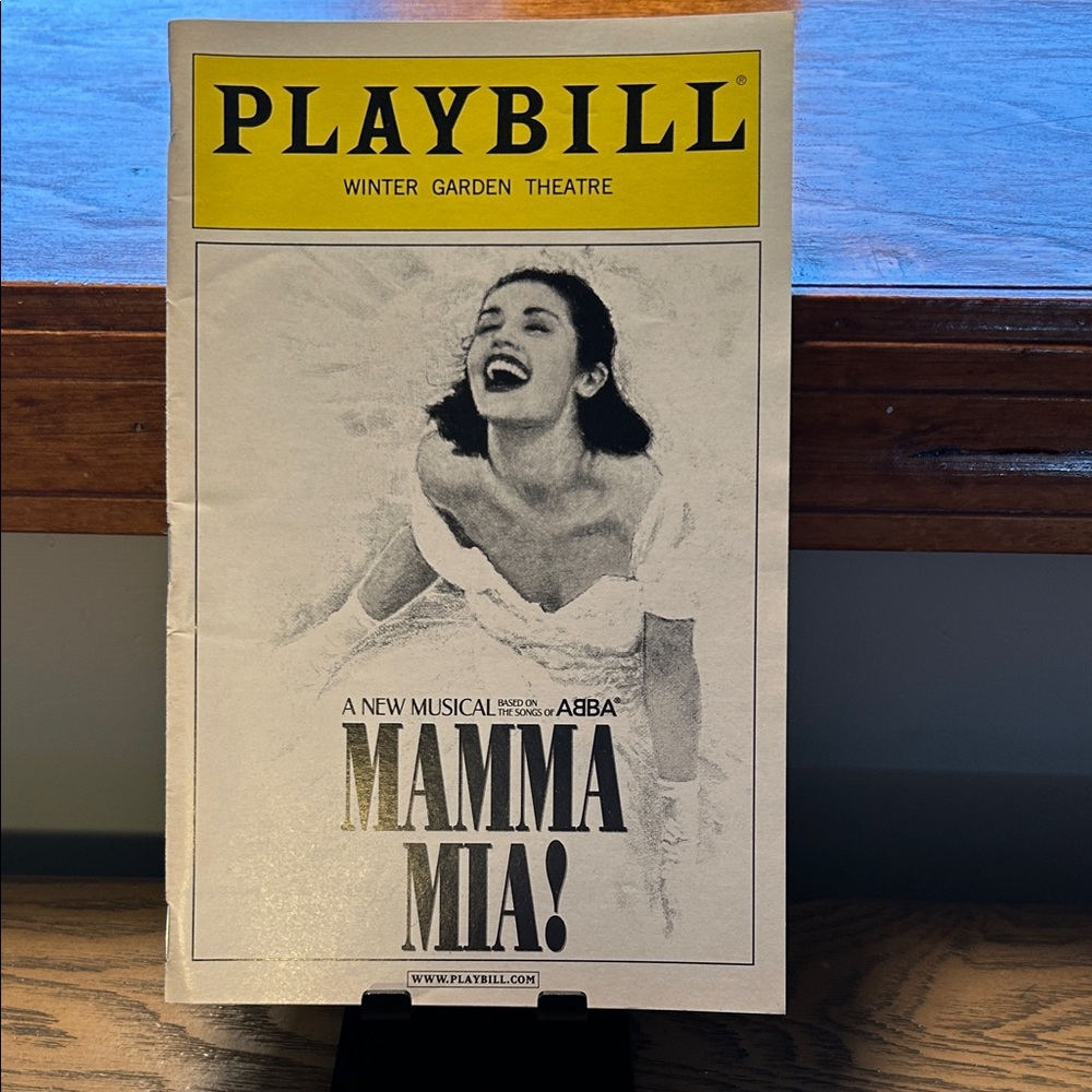 🎭 MAMMA MIA! Playbill – 2007 Winter Garden Theatre Broadway Musical ABBA